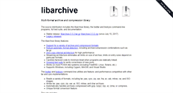 Desktop Screenshot of libarchive.org