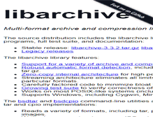 Tablet Screenshot of libarchive.org